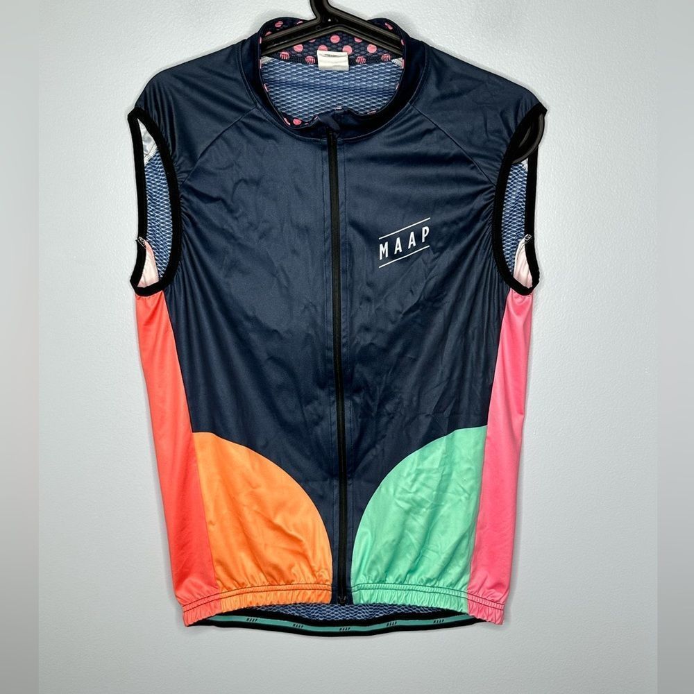 MAAP Mens Cycling Vest Size Large Blue